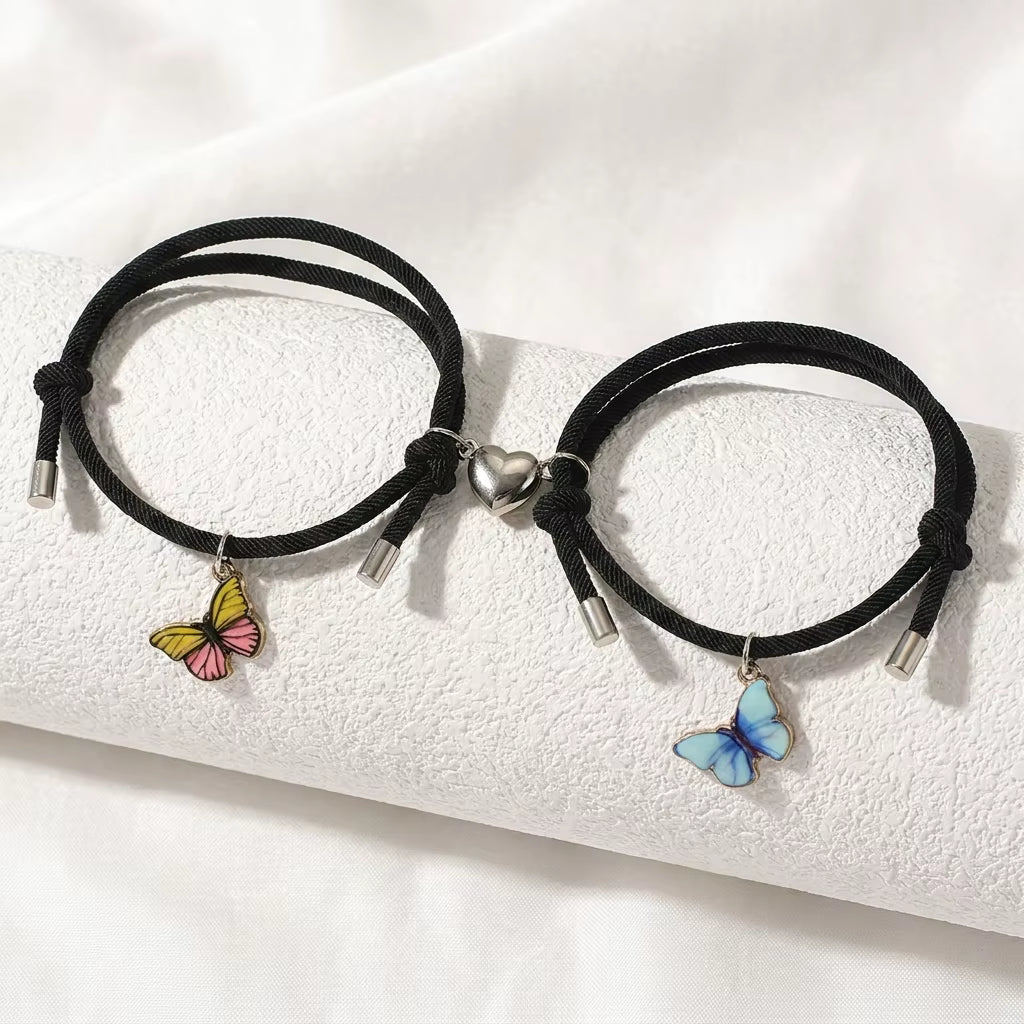 Romantic Luminous Sun Moon Couple Bracelets for Women Men Handmade Braided Rope Matching Bracelet Charms Lover Jewelry Gifts