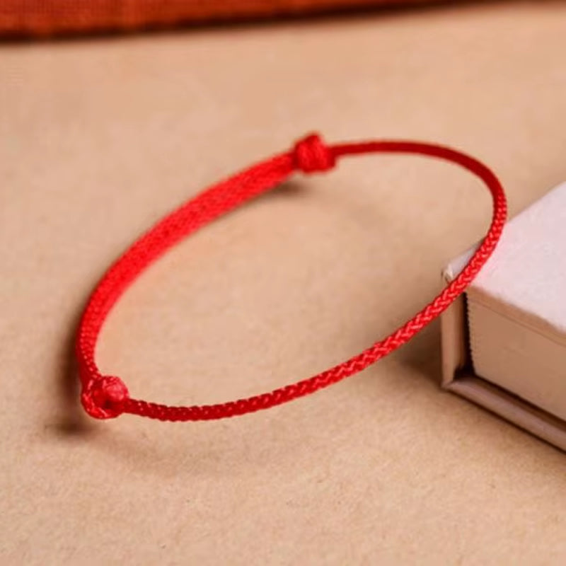 Fashion Simple Lucky Knot Red Rope Bracelets for Women Men Handmade String Adjustable Bracelet Friendship Amulet Jewelry Gift