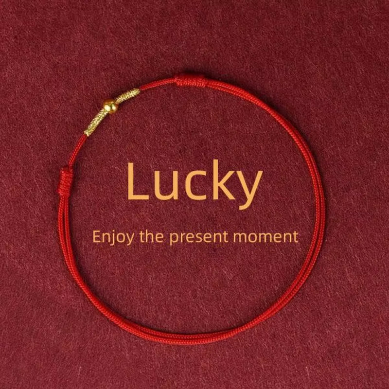 Fashion Simple Lucky Knot Red Rope Bracelets for Women Men Handmade String Adjustable Bracelet Friendship Amulet Jewelry Gift