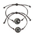 Romantic Luminous Sun Moon Couple Bracelets for Women Men Handmade Braided Rope Matching Bracelet Charms Lover Jewelry Gifts